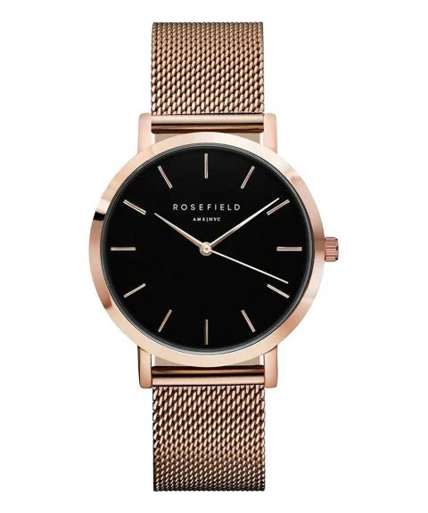 ROSEFIELD The Mercer Black & Rose Gold – MBR-M45