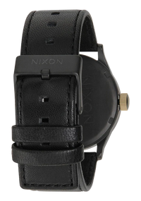 NIXON Sentry Leather Matte Black Leather - A105-1041-00