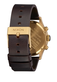 NIXON Sentry Chrono Leather Gold / Indigo - A1391-5033-00