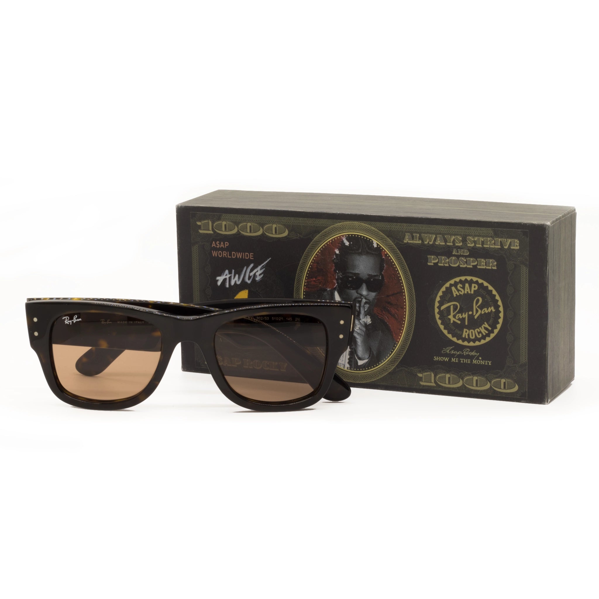 RAY-BAN Mega Wayfarer x A$AP Rocky Havana Brown - RB0840S 902/53